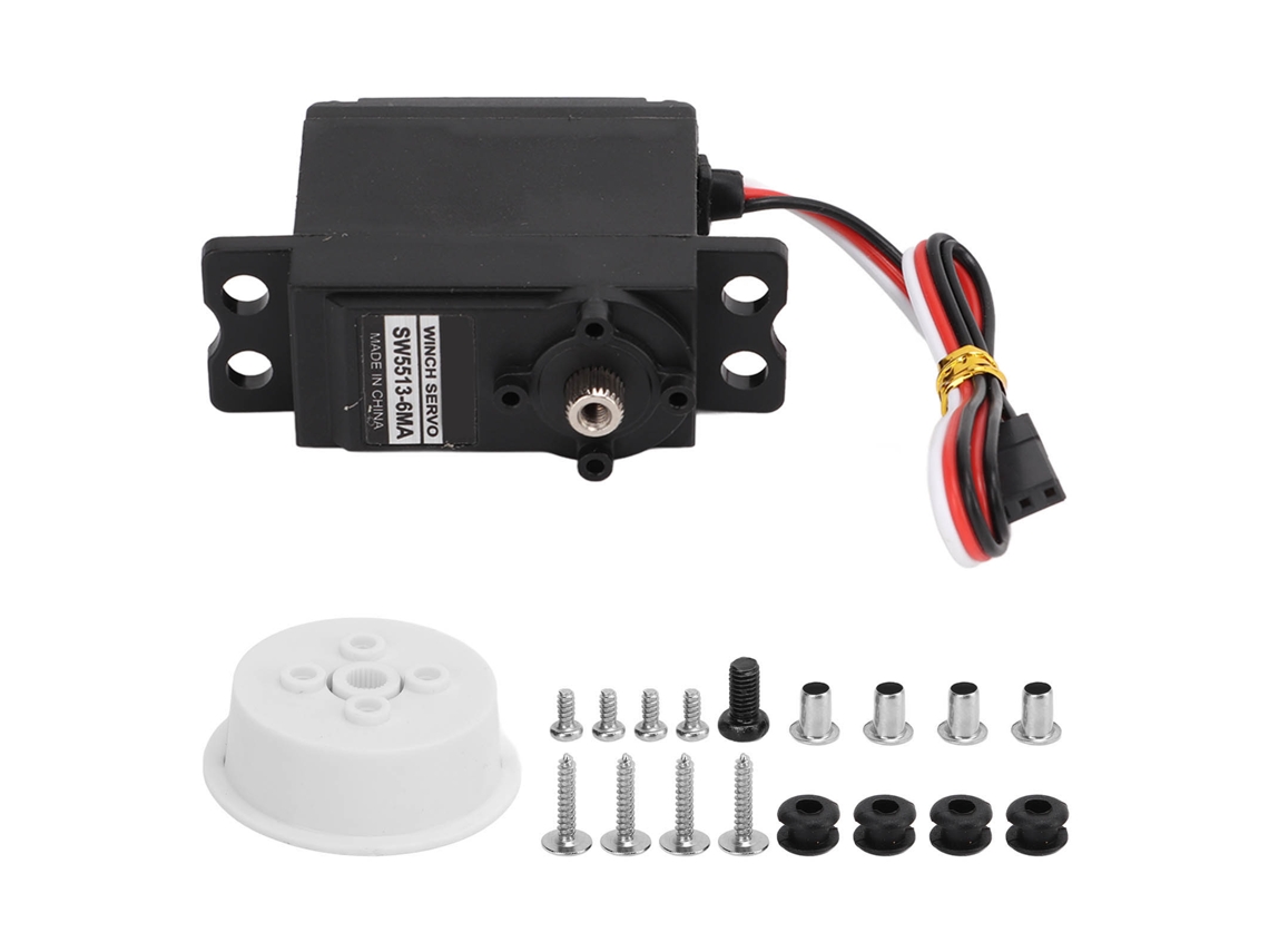 Servo Motor Gear Black Metal Gear Engranajes De aleación Winch Analog Para barcos Rc Tail Machine