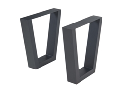 Set de 2 patas de mesa Lalling 43 x 25/40 cm - Negro [EN.CASA]