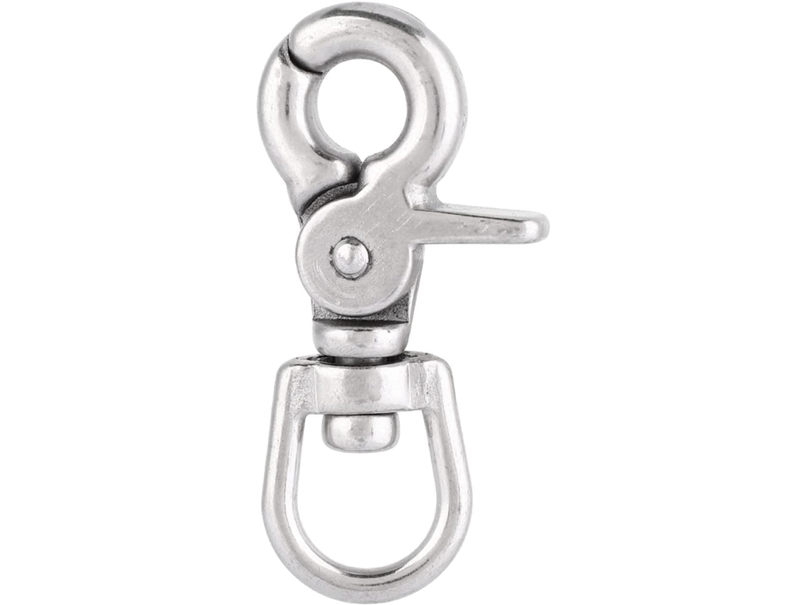 Mosquetón Giratorio Robusto En Acero Inoxidable Para Accesorios De Bateau Domestique (3 X 11 65 Mm 5