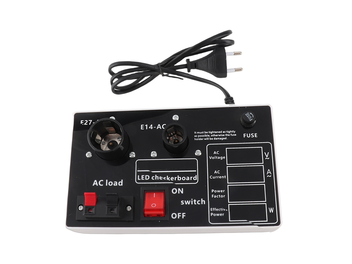 Caja de prueba de potencia LED con herramienta de reparación de 4 medidores