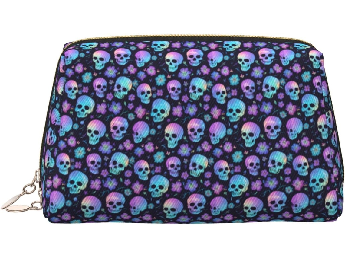 Neceser De Viaje Cuero Organizador Para Mujer Diseño Estampado Vacaciones