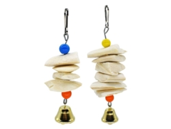2026-32979-juguetes De Hueso De Sepia Para Aves - 2 Pack De Juguetes Con Campana Para Afilar Picos Y Colgar En Jaulas