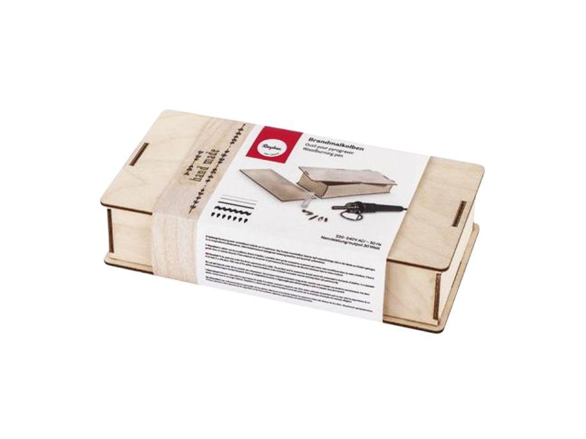 Set pirograbado - Caja de madera
