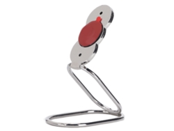 Soporte De Teléfono Anillo Portador 360° Rotación Plegable Magnético Soporte De Anillo Metálico Lazy Plata