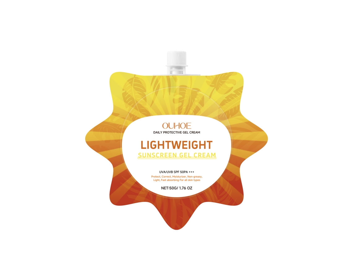 Crema en gel iluminadora con protector solar