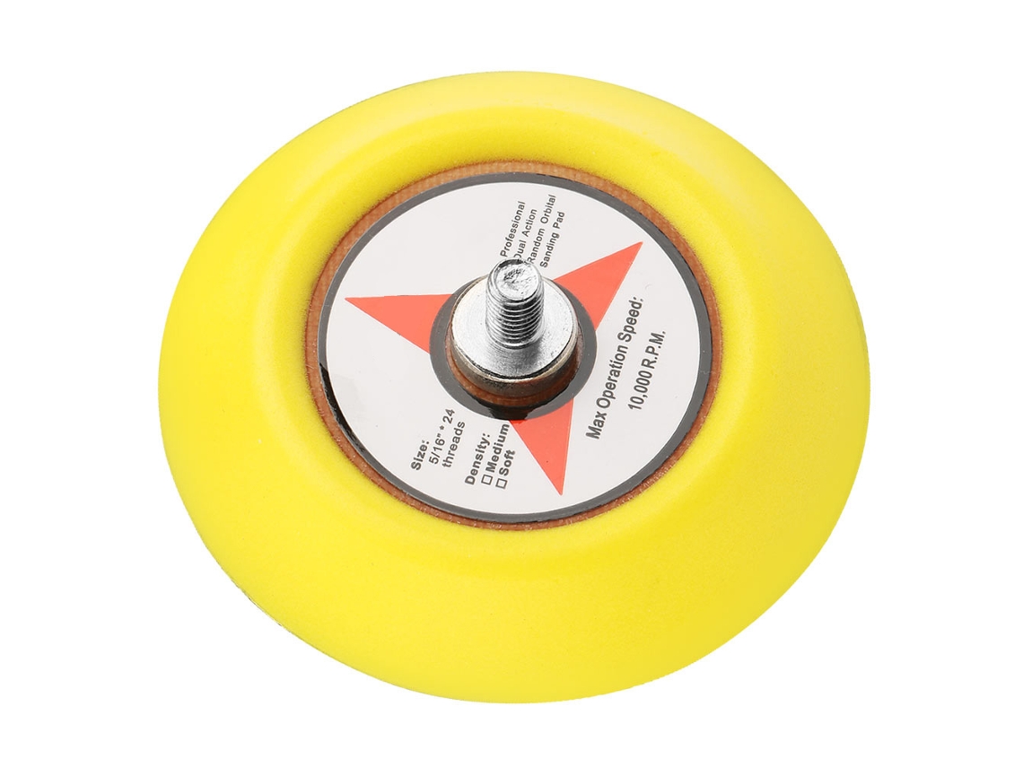 Lijadora Neumática Con Disco De Pulido Y Placa De Soporte Autoadhesiva Para Madera, Metal Y Automóviles.