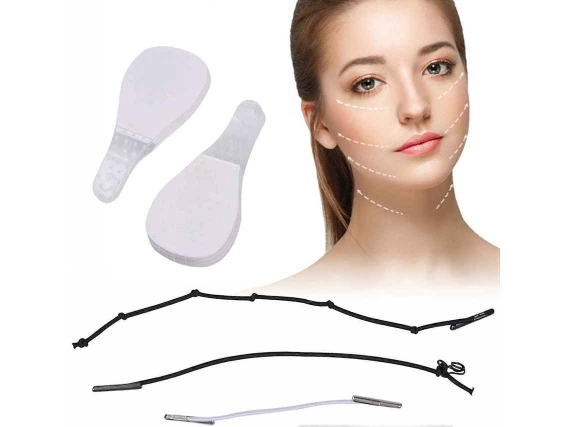 Rebe-cinta Instantánea Para Lifting Facial Invisible, 40 Piezas, Lifting De Cuello Y Ojos, Herramienta De Maquillaje Para Rostro En Forma V