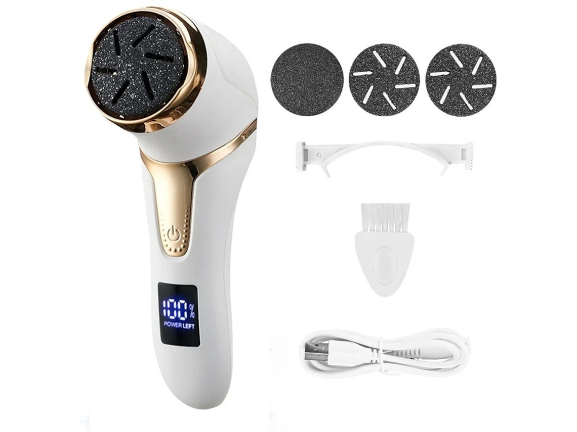 Aspirador de pies con pantalla LCD digital, eléctrico, para pedicura, apto para eliminar piel muerta y callosidades. Yizhood