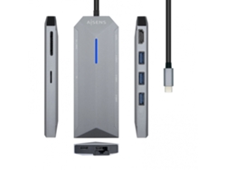 AISENS USB-C DOCK 8 EN 1 USB-C A 1xHDMI 1xRJ45 3xUSB 1xPD 1xSD 1xMICRO SD 15CM