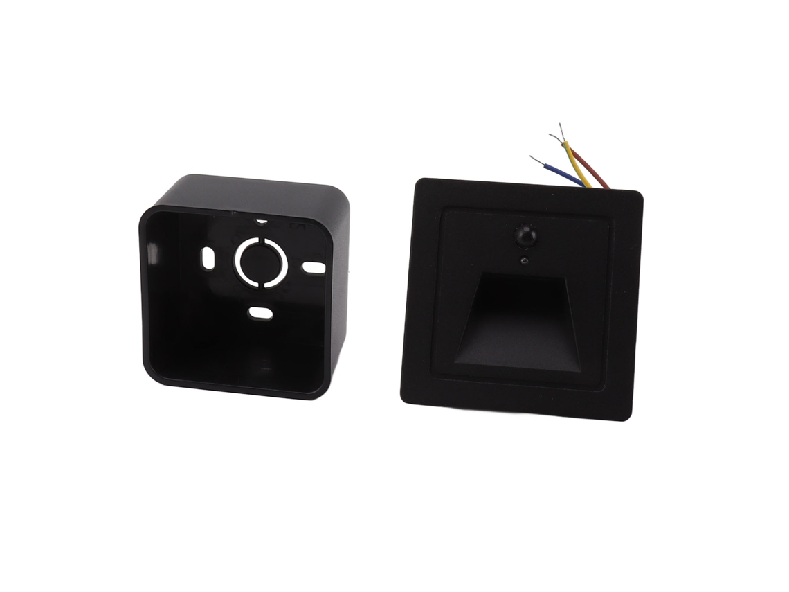2026-luz De Escalón Led Aluminio Con Sensor De Crepúsculo A Amanecer Y Movimiento Ip65 3w 110-240v Para Pasillo Armario Dormitorio