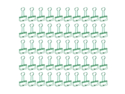 50 Pines De Acero Huecos Para Documentos, Certificados Y Ropa, Clips Duraderos De Papel Verdes