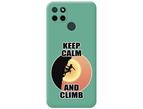 Carcasa Realme C21Y / C25Y TUMUNDOSMARTPHONE Silicona Líquida Dibujos Verde