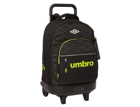 Mochila Escolar con Ruedas UMBRO Lima (Negro - Poliéster 600D)