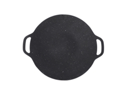 Sartén Coreana Para Barbacoa De 29 Cm, Antiadherente De Aluminio Con 2 Asas, Para Hornilla De Gas De Camping.