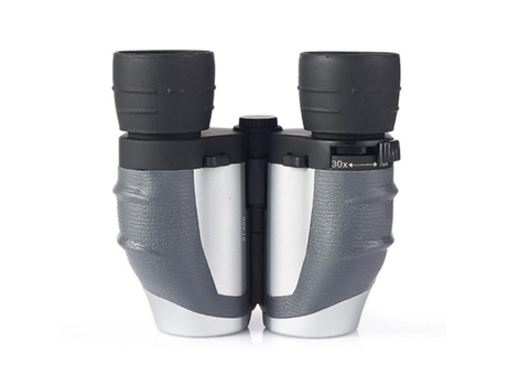 Binoculares con zoom 10-30X25 Binoculares compactos profesionales Binoculares de alta potencia con poca luz Gris BISBISOUS