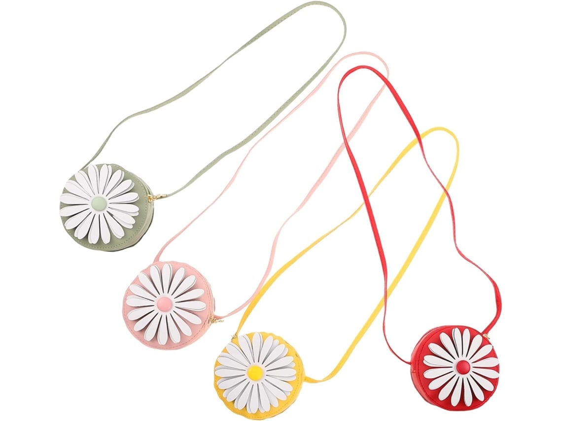 De 4 Minibolsos Daisy Para Niños Y Niñas, Bolsos De Hombro Para Niñas Pequeñas, Bolsos De Mano.