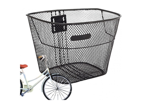Cesta De Bicicleta Canasta Delantera Metalica Desmontable Altura Ajustable Cesto De Manillar De Metal