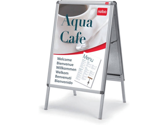Caballete para Publicidad NOBO A-Frame A1 (1095x605x651mm - Magnético: No)