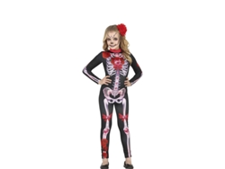 Disfraz de Niña GUIRCA Enterizo Catrina Floral  (7-9 anos)