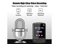 Reproductor De Mp3 Con Pantalla Digital Bt5.0 Altavoz Radio Fm Grabadora E-book Sonido Sin Pérdidas Portátil