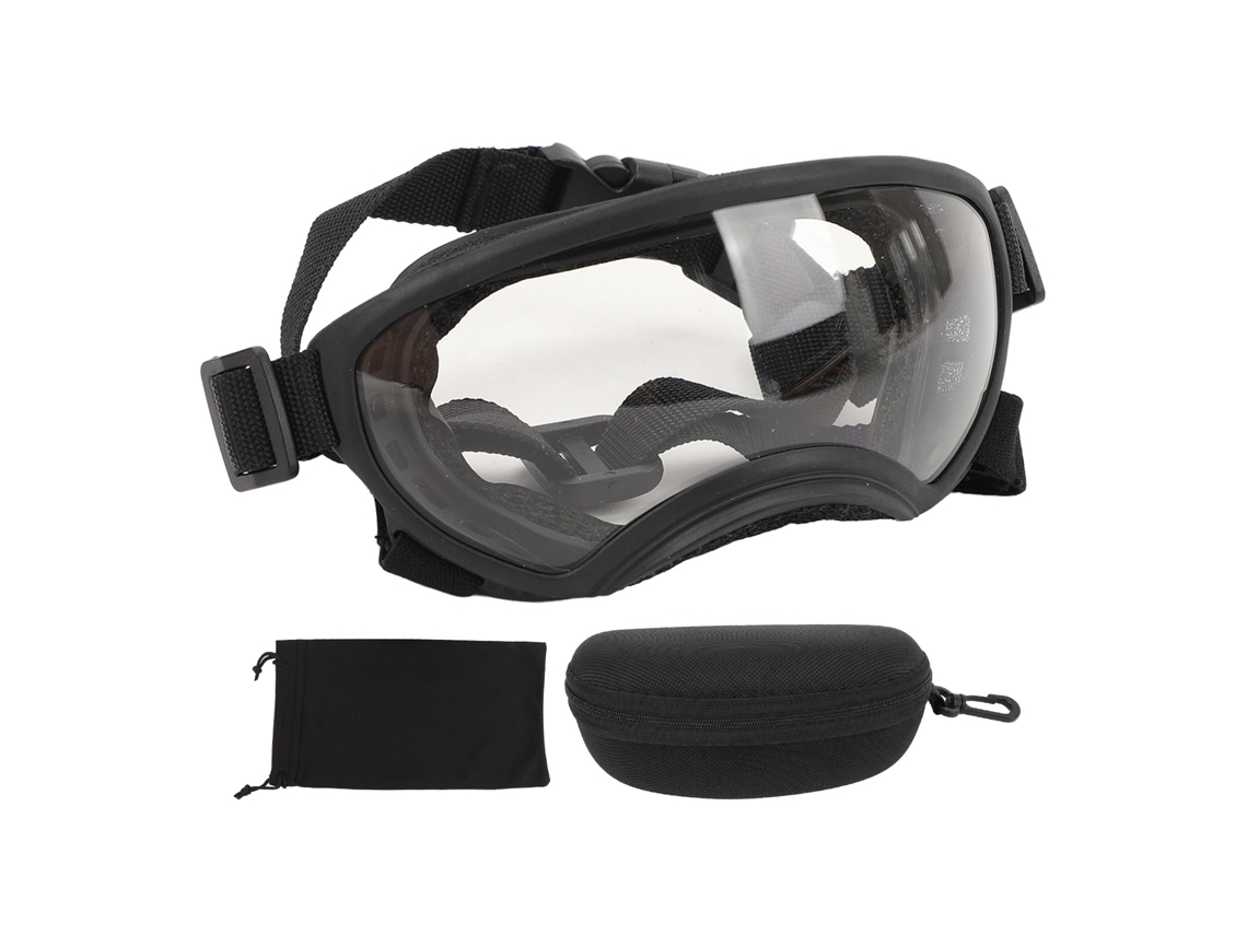 Gafas de sol para perros, resistentes al viento, montura elástica, TPU anti-UV, lentes transparentes, gafas de sol protectoras para mascotas.