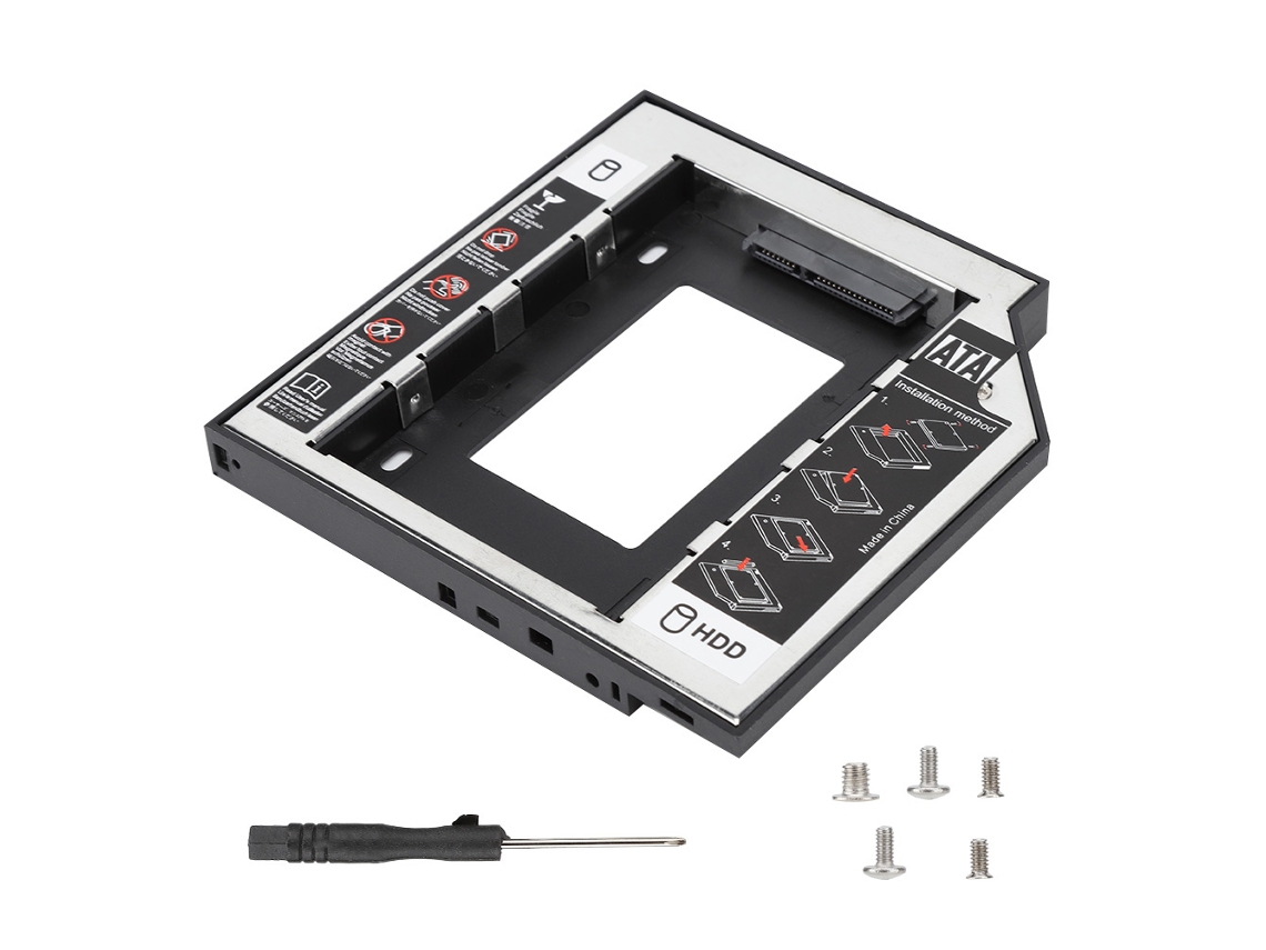 Soporte De Unidad De Estado Sólido (ssd) Para Portátil Sata3 De 12.7mm Semi De Aluminio, Bandeja De Bahía De Disco Duro