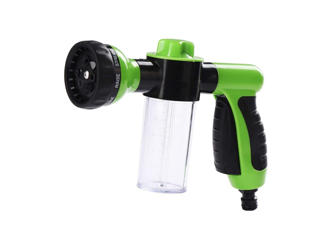 Pulverizador de manguera de jardín con depósito para jabón o fertilizante, accesorios de riego. Mdug