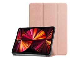 Iilike Funda Triple de Ecopiel para Lenovo Tab P12 12 7'' 2023 Oro Rosa