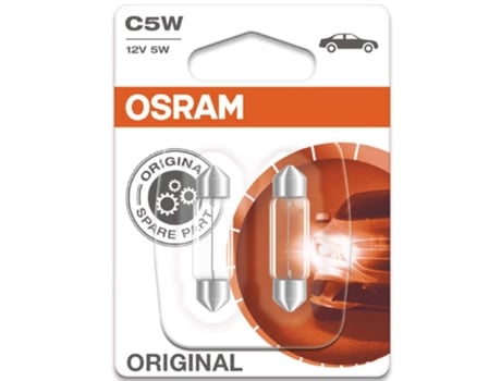 Juego de 2 Bombillas OSRAM C5W Original Line® Blister (3200K - Halogéno - 14 x 10 x 5 cm)