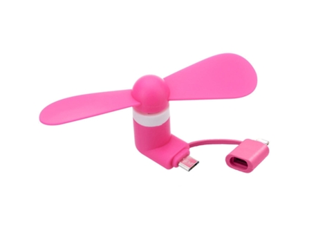 Mini Ventilador SLOWMOOSE Portátil para Smartphones (Rosa)