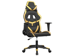 Silla Gaming VIDAXL Negro Cuero artificial (67x64x127 cm)