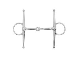 Bocado De Caballo De Carrillera Completa Con Articulación De Acero Inoxidable De 125 Mm Para Bozal