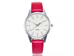 Reloj De Cuarzo De Moda Para Mujer Con Correa De Piel Sintética Y Esfera De Acero Negro.