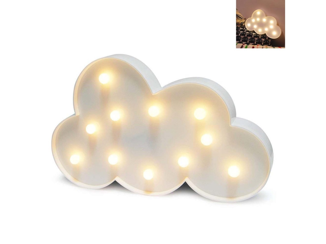 Lámpara LED Nube, Funciona con Pilas, Para Decoración de Fiestas y Habitaciones Infantiles NEVEANCE