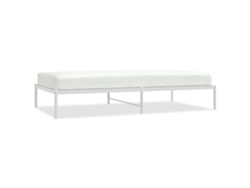 Maison Exclusive - Estructura De Cama Sin Colchón Metal Blanco 107x203 Cm