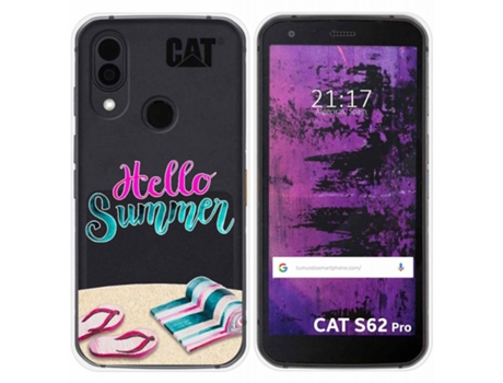 Carcasa CAT S62 Pro TUMUNDOSMARTPHONE Dibujos Transparente Multicolor