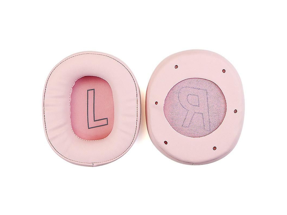 Cubierta De Repuesto Para Auriculares Compatible Con Hecate By Edifier G2, Color Rosa, De Piel Sintética Y Espuma Viscoelástica.