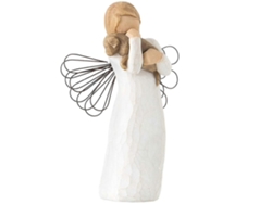 Rebe-angel Of Friendship, Figura Con Pintura Manual En Resina Para Amantes De Mascotas, Regalo Conmemorativo Perro De Pie
