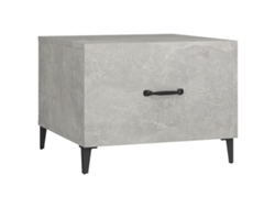 Mesa de centro con patas de metal gris cemento MAISON EXCLUSIVE (50x50x40 cm)