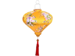 Farol Vietnamita Amarilla Forma Diamante Decoración Única Festivales Hogar Fácil Guardar Resistente