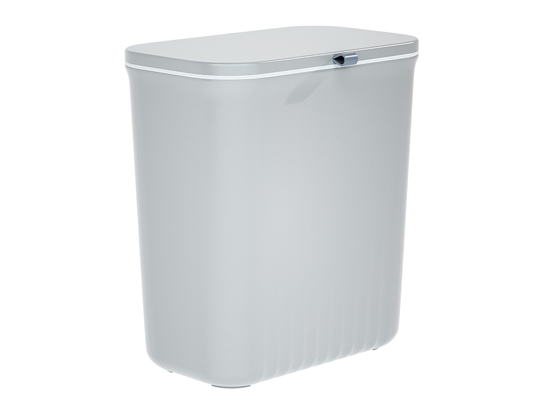 Papelera De Plástico Delgada Para Montaje En Pared Con Tapa Para Baño, Cocina, Dormitorios, Oficina.