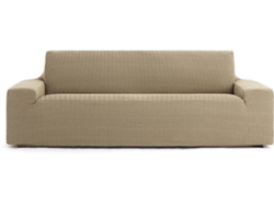Funda de Sofá 2 Plazas EYSA Premium Jaz Tejido Multielástico (200 x 70 x 120 cm - Poliéster y Algodón - Beige)