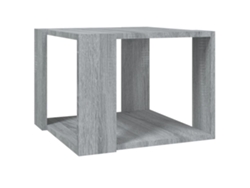 Mesa de centro MAISON EXCLUSIVE en madera procesada gris Sonoma (40 x 40 x 30 cm)