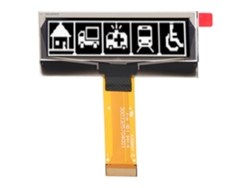 Módulo De Pantalla Oled De 2,23 Pulgadas, Resolución De 123x32, Interfaz Spi Iic, Pantalla Blanca.