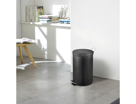 EKO Cubo de basura de pedal Classic 12 L negro