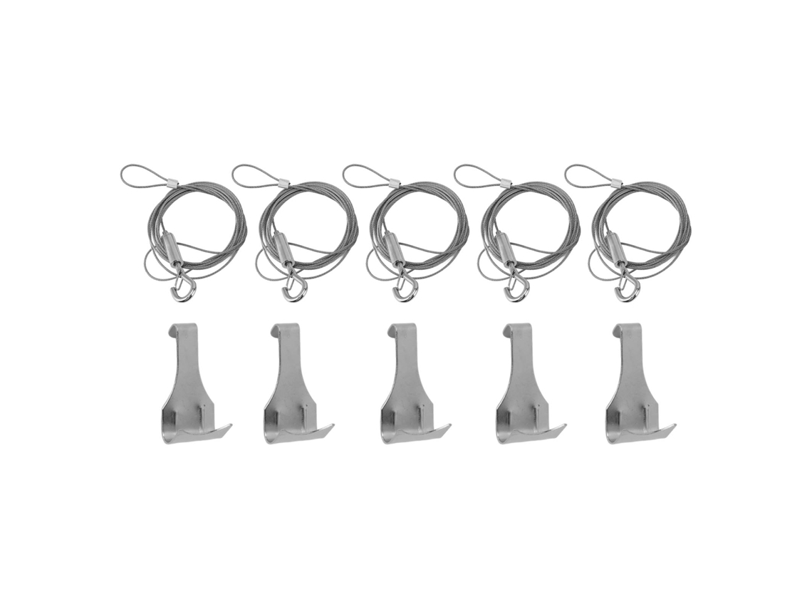 Kit De Alambre Ajustable Para Colgar Cuadros Con Gancho De Acero Inoxidable, Resistente, 5 Piezas.