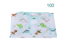 Ats-delantal Para Niños De Manga Larga Impermeable Antifondo Para Dibujo Azul Talla 100