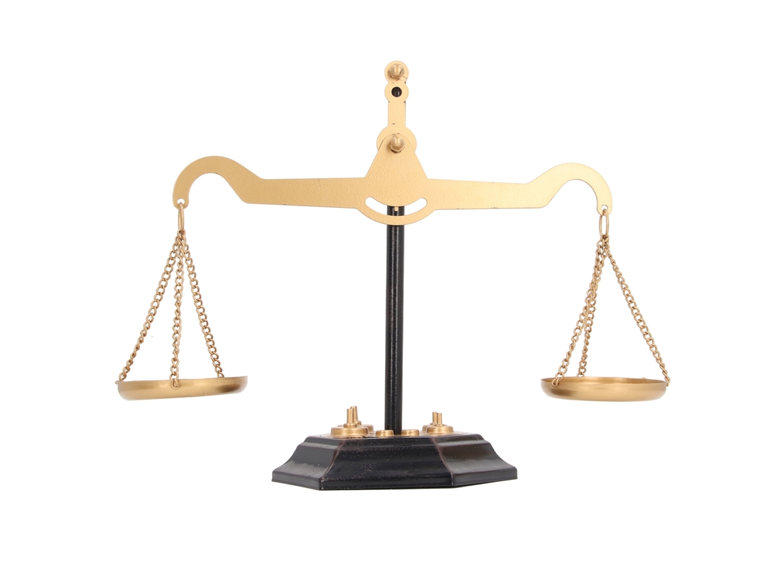 Balanza De La Justicia De Hierro Hecha A Mano, Estilo Antiguo, Accesorio Decorativo Para El Hogar.