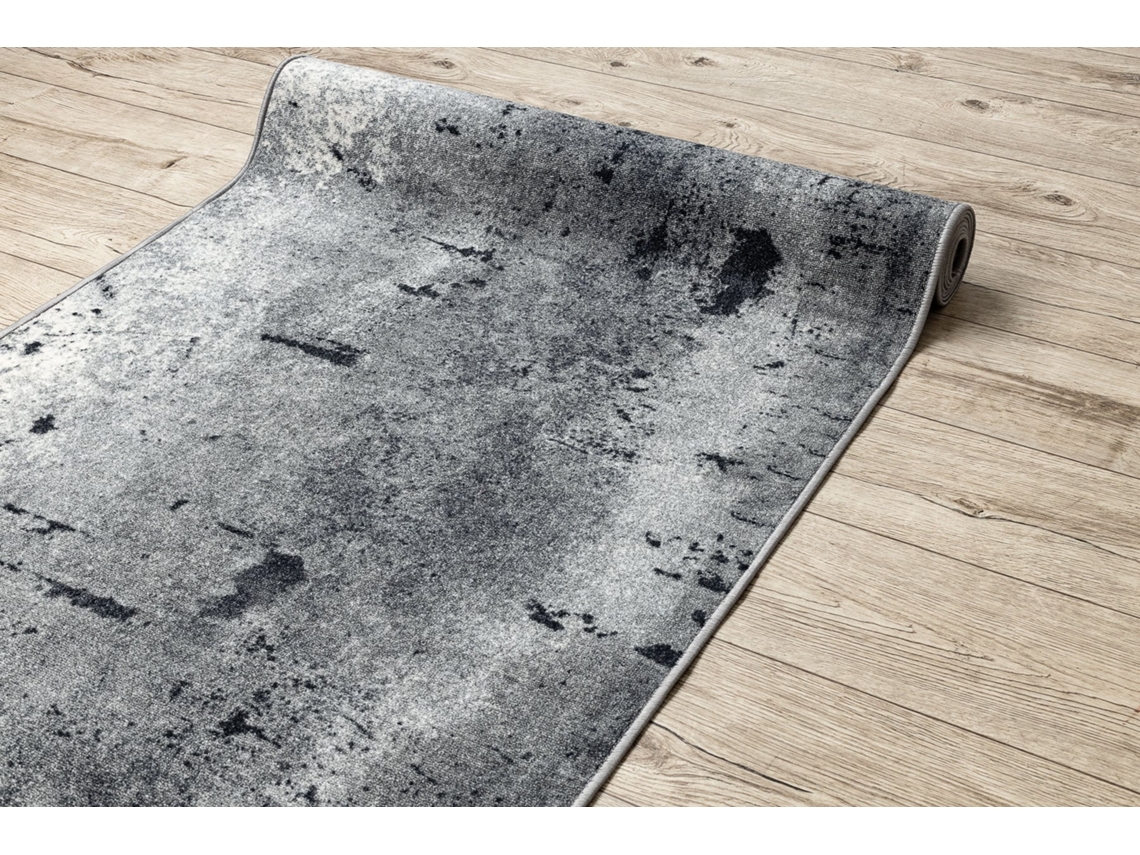 Alfombra de Pasillo con Refuerzo de Goma Marl Hormigón, Gris 67 cm