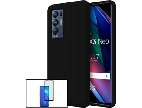 Carcasa y Protector Oppo Find X3 Neo PHONECARE Silicone Negro